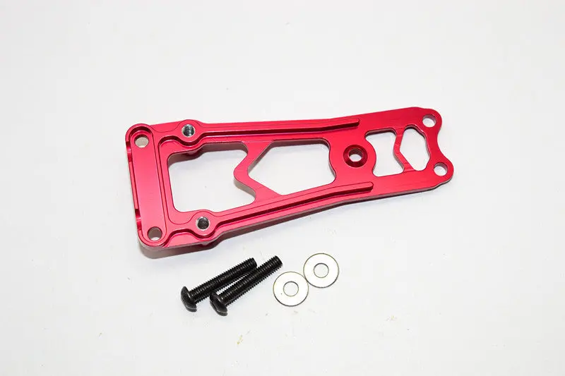 Vaterra Twin Hammers Aluminum Top Brace Plate With Standoff Posts - 1 Set Red 1