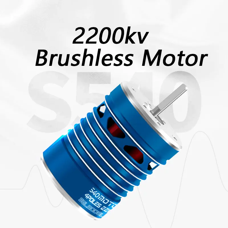 Waterproof 2200Kv 540 Brushless Motor For 1:10 Axial Scx10 / Traxxas Trx4 - 1 Set 1