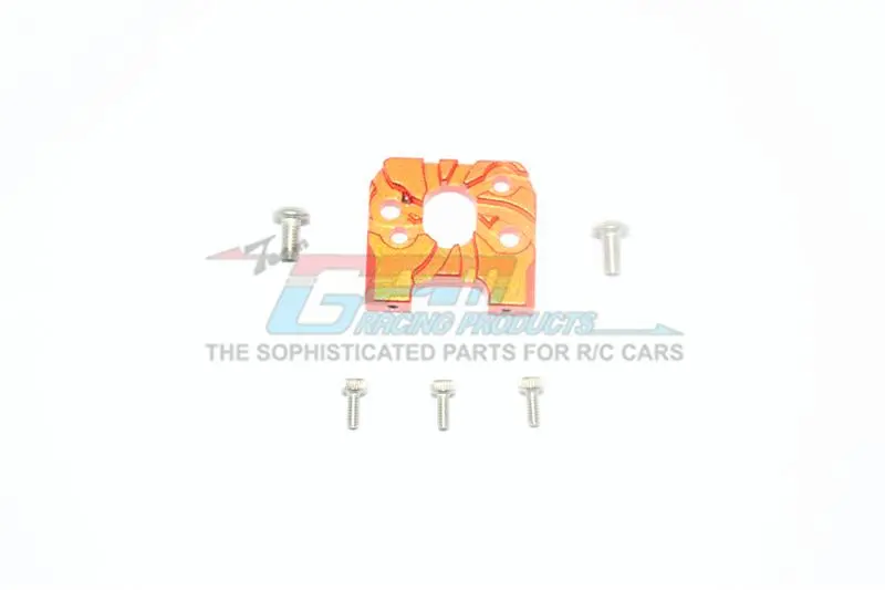 X-Rider 1/8 Flamingo Rc Tricycle Aluminum Motor Mount With Heat Sink Fins - 1Pc Set Orange 1
