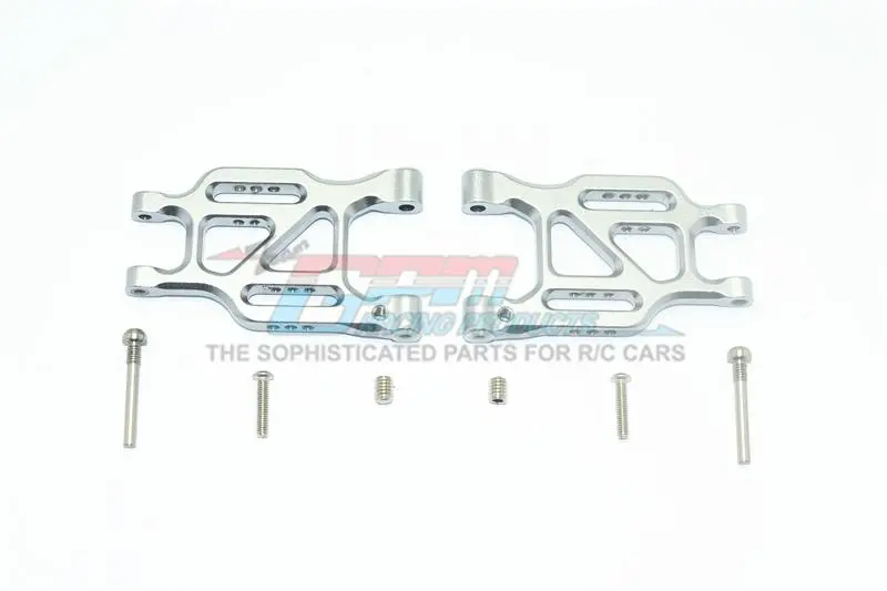 X-Rider 1/8 Flamingo Rc Tricycle Aluminum Rear Lower Arms - 1Pr Set Gray Silver 1