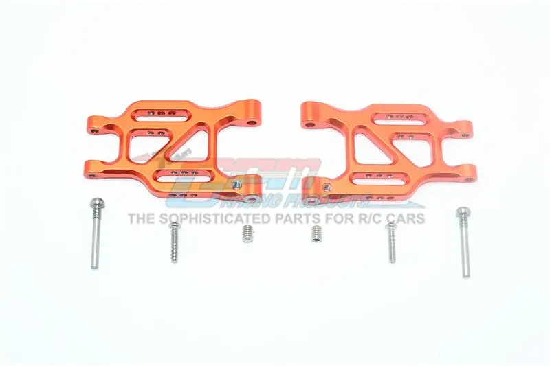 X-Rider 1/8 Flamingo Rc Tricycle Aluminum Rear Lower Arms - 1Pr Set Orange 1