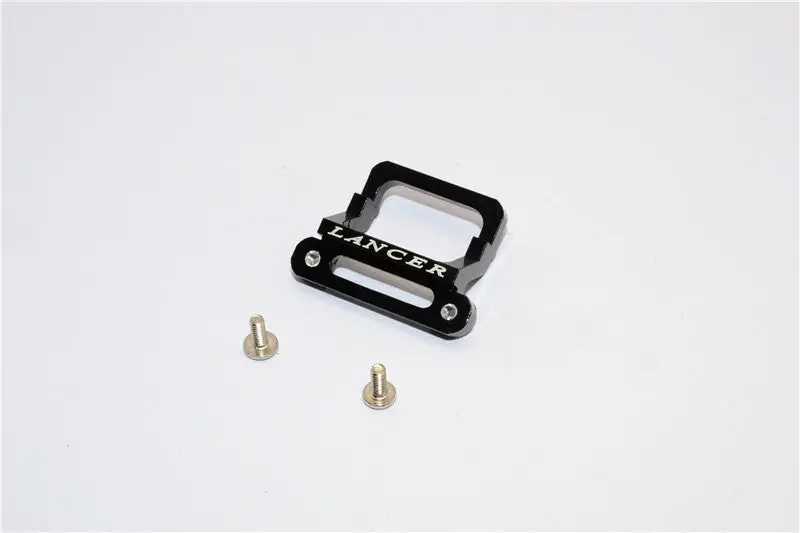 Xmods Evolution Touring Aluminum Front Body Lock Plate With Screws (For Lancer) - 1Pc Set Black 1