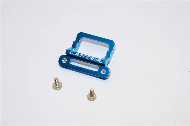 Xmods Evolution Touring Aluminum Front Body Lock Plate With Screws (For Lancer) - 1Pc Set Blue 1