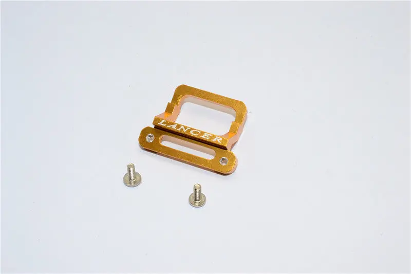 Xmods Evolution Touring Aluminum Front Body Lock Plate With Screws (For Lancer) - 1Pc Set Gold 1