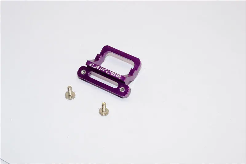 Xmods Evolution Touring Aluminum Front Body Lock Plate With Screws (For Lancer) - 1Pc Set Purple 1