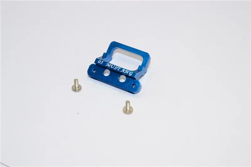 Xmods Evolution Touring Aluminum Front Body Lock Plate With Screws (For Mustang) - 1Pc Set Blue 1