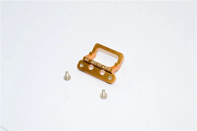Xmods Evolution Touring Aluminum Front Body Lock Plate With Screws (For Mustang) - 1Pc Set Gold 1
