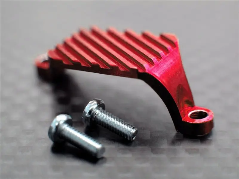 Xmods Evolution Touring Aluminum Motor Heat Sink With Screws - 1Pc Set Red 1