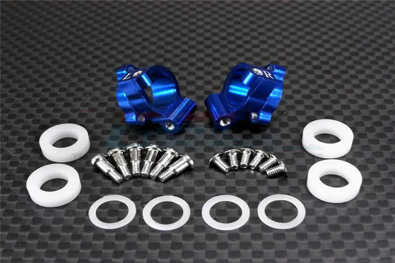 Xmods Evolution Touring Aluminum Rear Knuckle Arm With Delrin Collars & Screws - 1Pr Set Blue 1