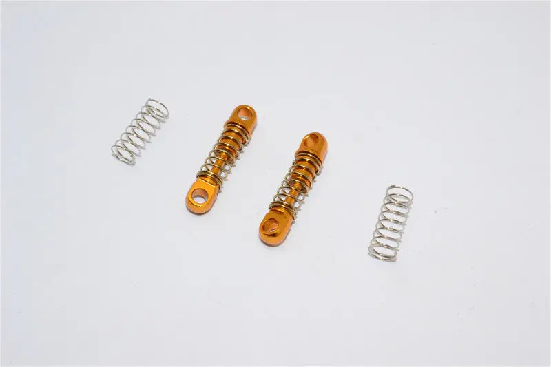 Xmods Evolution Touring Aluminum Rear Shock (16Mm) With Springs - 1Pr Set Gold 1