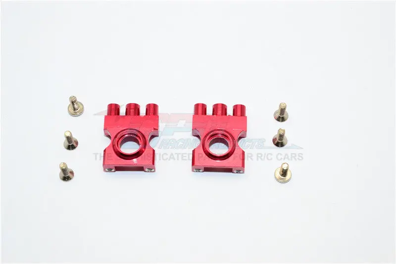 Xmods Generation 1 Aluminum Front Gear Box With Screws - 1Pr Set Red 1