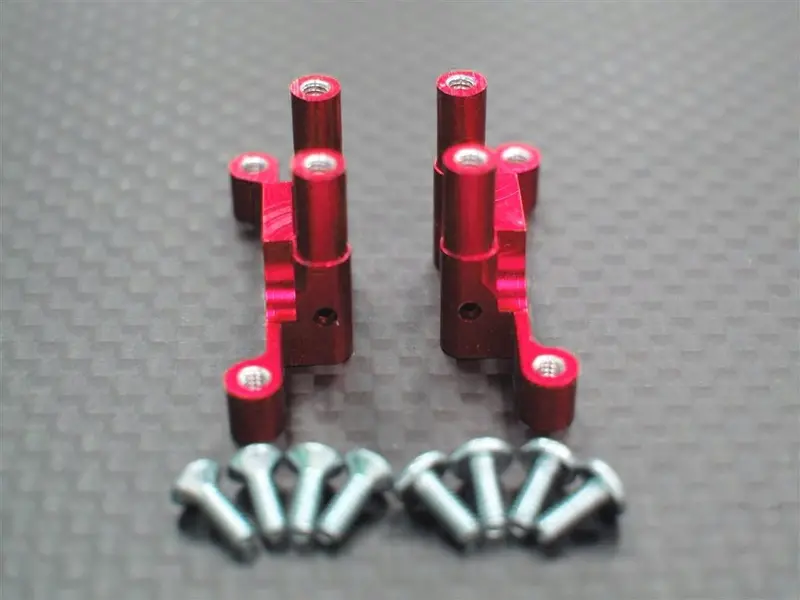 Xmods Generation 1 Aluminum Rear Gear Box With Screws - 1Pr Set Red 1