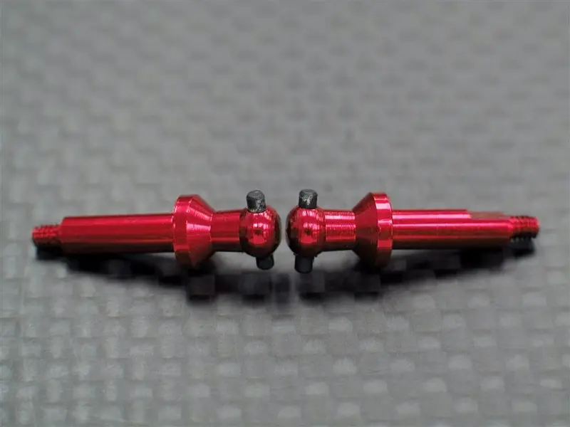 Xmods Generation 1 Aluminum Rear Wheel Shaft - 1Pr Red 1
