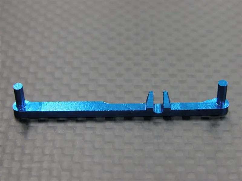Xmods Generation 1 Aluminum Steering Plate (Toe-Out 1 Deg) - 1Pc Blue 1