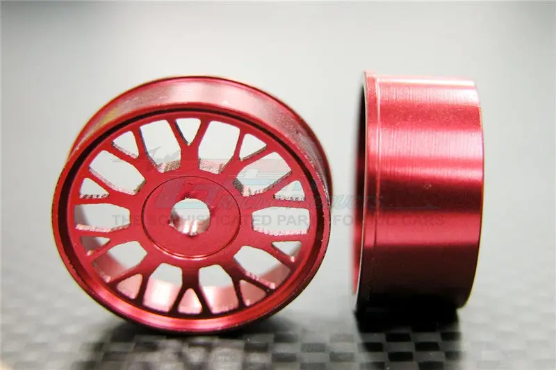 Xmods Generation-1 & Evolution Touring Aluminum Front Flat Bbs Rims (10 Poles) - 1Pr Red 1