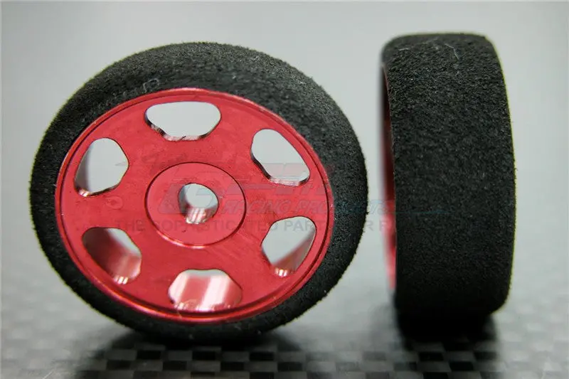 Xmods Generation-1 & Evolution Touring Aluminum Front Sinkage Rims (6 Poles) With Foam Tires - 1Pr Red 1
