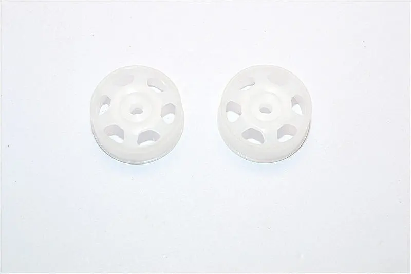 Xmods Generation-1 & Evolution Touring Delrin Front Bold Rims (6 Poles) For Xm, Xme - 1Pr White 1