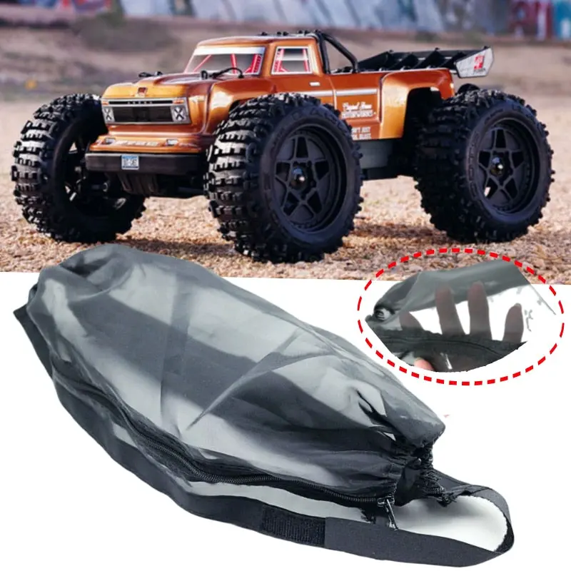 Zipper-Type Chassis Dirt Dust Resist Guard Cover For 1/10 Arrma Outcast Blx Chassis Guard Dust Dirt Cover Rc Car Parts - 1 Set Black 1