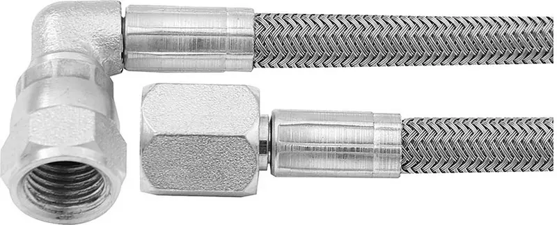 Allstar Performance 46402-22 22-Inch -4An Straight Fitting With 90-Degree Elbow 1