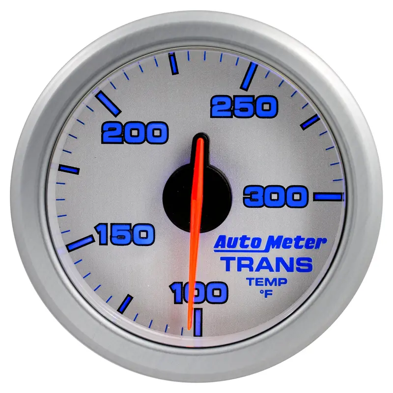 Autometer 9157-Ul 2-1/16" Airdrive Transmission Temperature Gauge (100–300°F, Silver Finish) 1