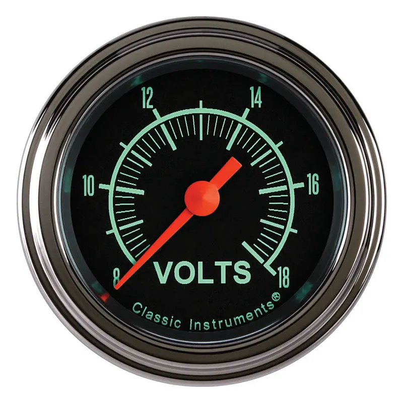 Classic Instruments G/Stock Full-Sweep Volt Gauge – 2-1/8" Dial (Gs130Slf) 1