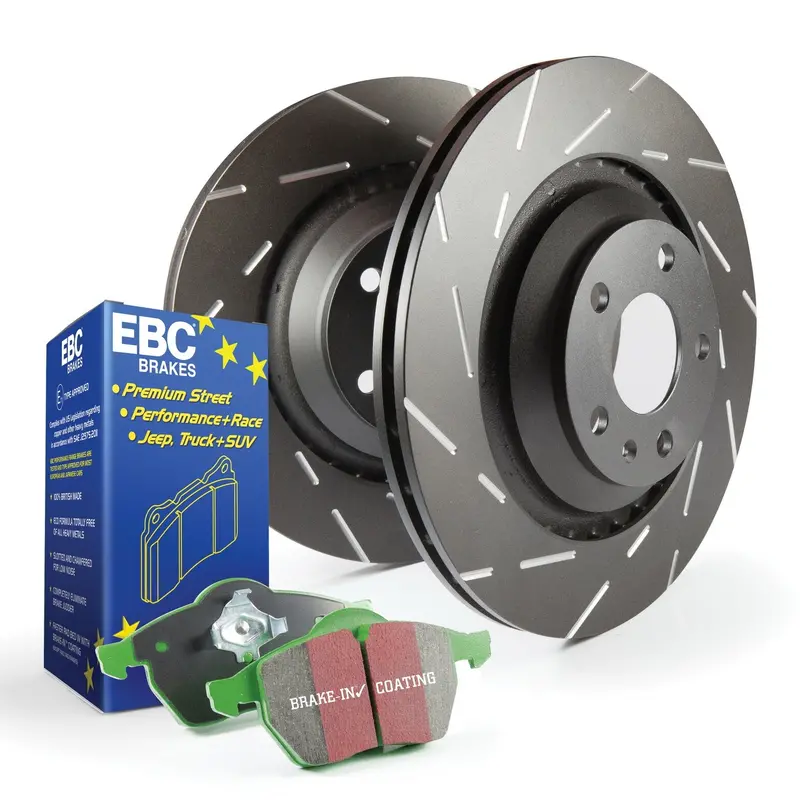 Ebc S2Kf1467 Greenstuff 2000 Brake Pad Kit With Usr Slotted Rotors 1