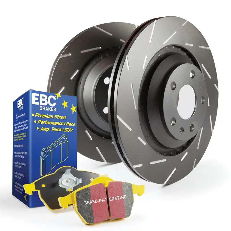 Ebc S9Kr1614 High-Performance Brake Kit: Yellowstuff Pads + Usr Drilled Rotors 1