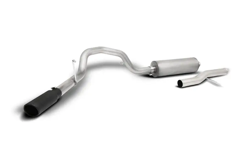 Gibson Black Elite Cat-Back Exhaust System – Single Exit, Stainless Steel (616517B) 1