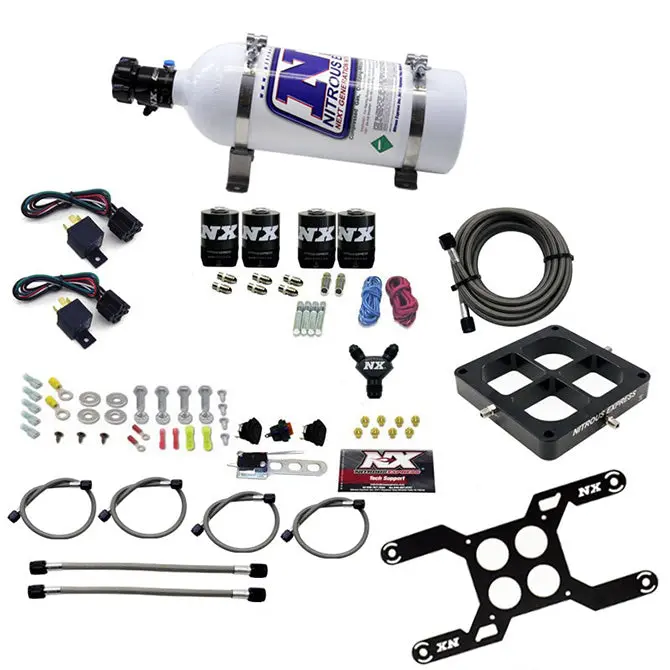 Nitrous Express Dominator Dual-Stage Crossbar – Billet Aluminum, Supports 50–500 Hp Stages + 5Lb Bottle (66047-05) 1