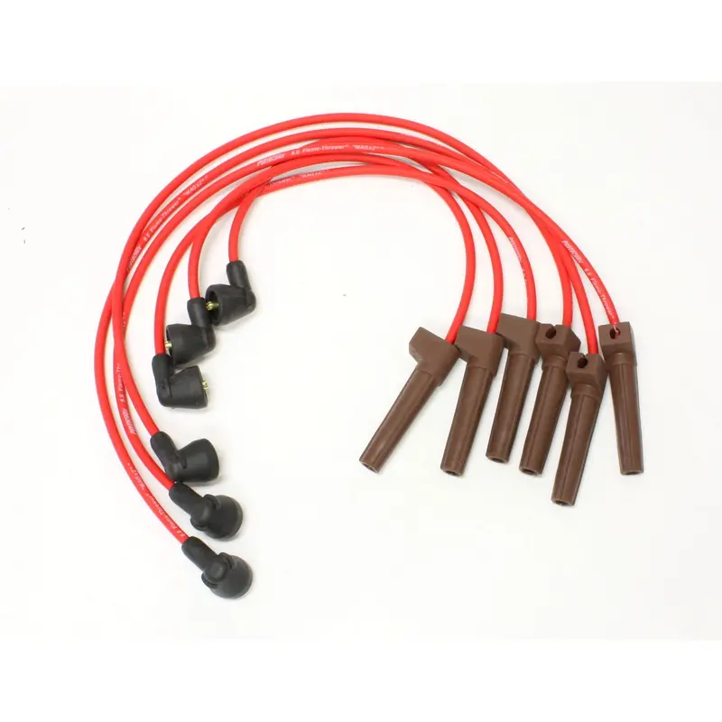 Pertronix 6-Cylinder Ford-Specific Ignition Wires – Red Silicone Jacket 1
