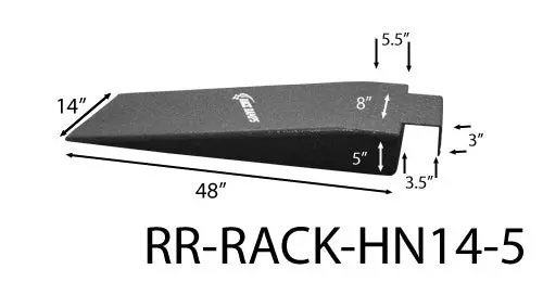 Race Ramps Hook-Nosed Vehicle Ramps – 14-Inch Wide X 5-Inch High, Heavy-Duty Aluminum Construction 1