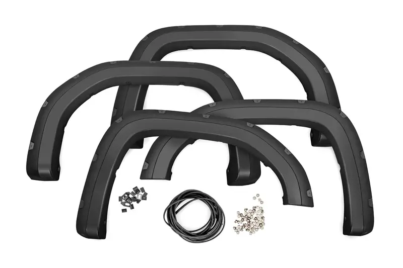 Rough Country F-C11950A-Rcgb Gloss Black Pocket Fender Flares For Gmc Sierra 1500 1