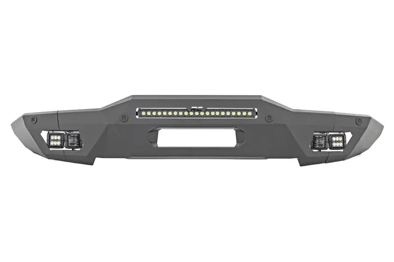 Rough Country Led Front Bumper – Integrated Lighting, Heavy-Duty Steel Construction (51076) 1