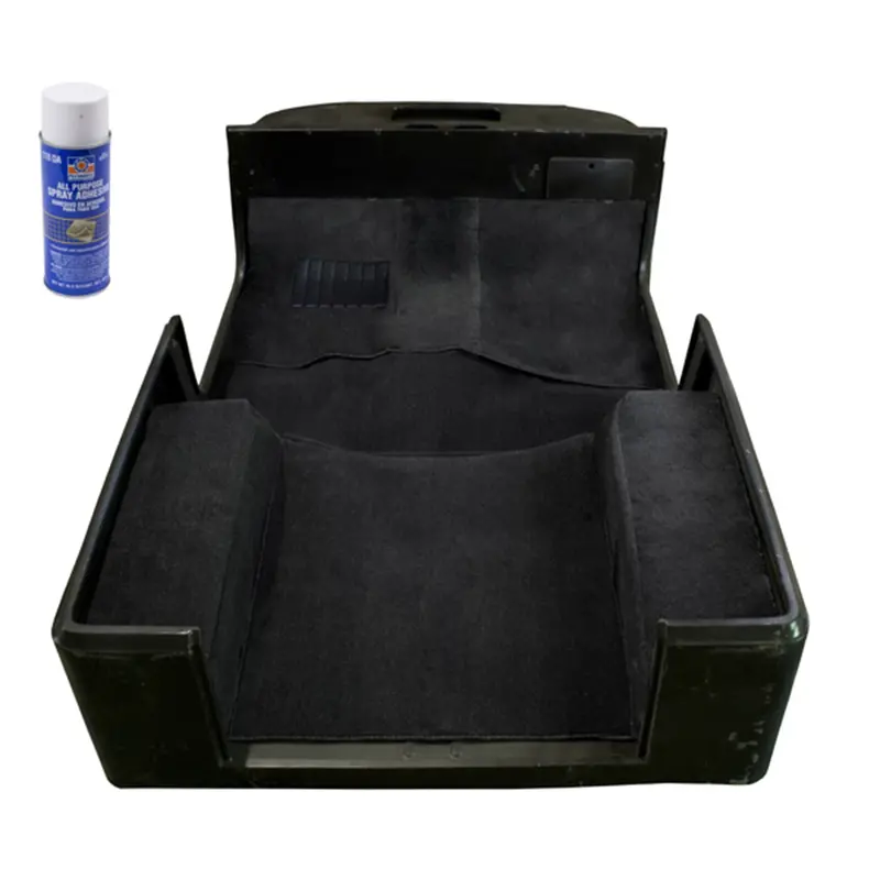 Rugged Ridge 13695.01 Deluxe Black Carpet Kit With Adhesive – Front & Rear 1