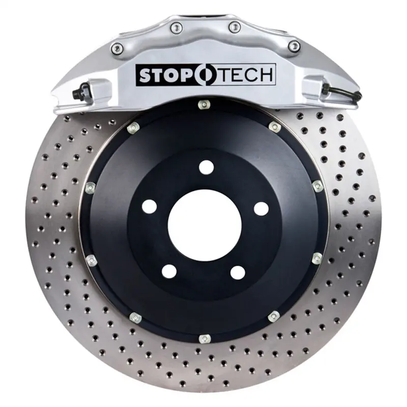 Stoptech 83.307.6800.62 Big Brake Upgrade Kit – Two-Piece Front Rotors For Enhanced Stopping Power 1