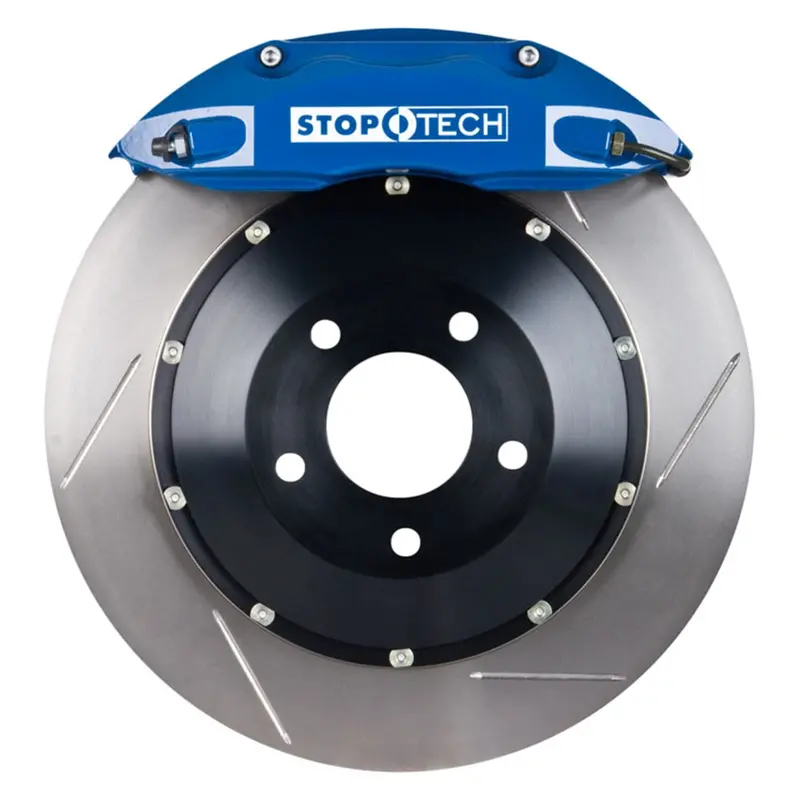 Stoptech Big Brake Kit – Two-Piece Slotted Rear Rotor Assembly (Part #83.566.0046.21) 1